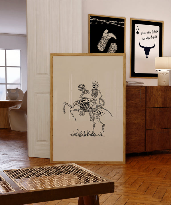 Western Gothic Set of 5 Prints