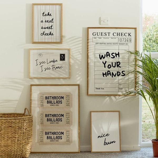 Bathroom Gallery Set of 6 Prints