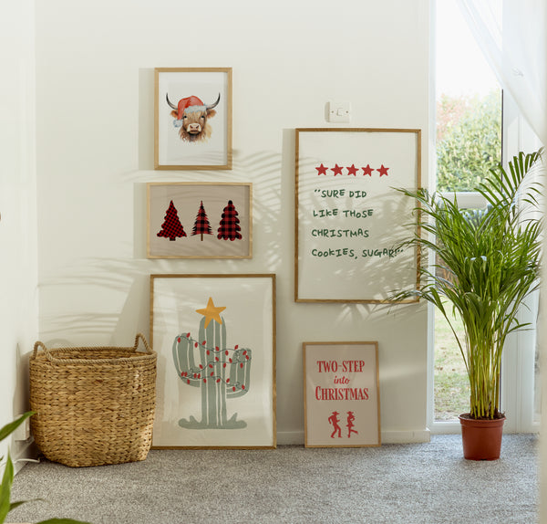 Western Christmas Set of 15 Prints