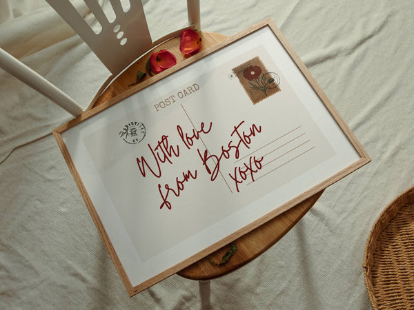 With Love From Postcard Print