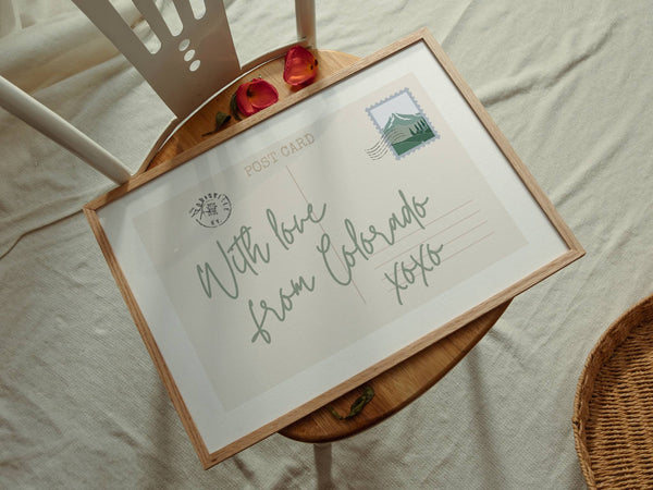 With Love From Postcard Print