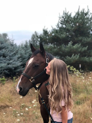 awolfprints about me image of me with my horse