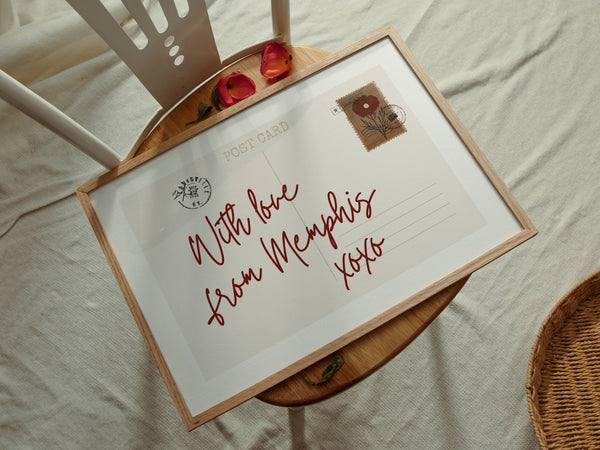 With Love From Postcard Print
