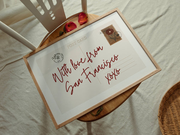 With Love From Postcard Print