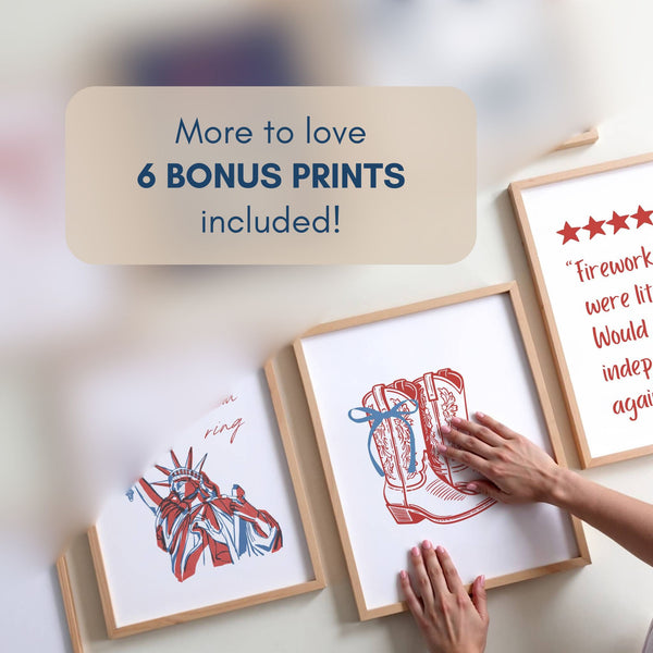 4th of July Set of 15 Prints