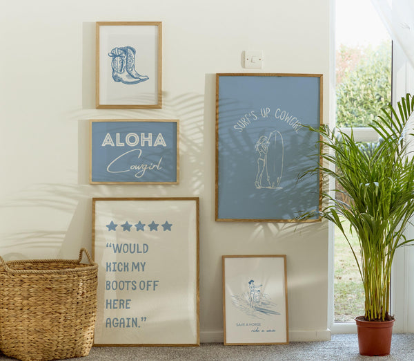 Coastal Cowgirl Set of 15 Prints