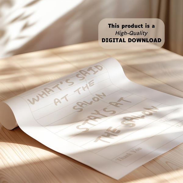 Salon Wall Art Set of 6 Prints