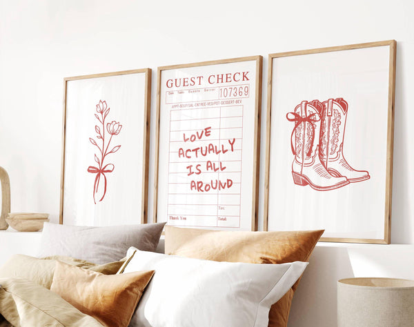 Preppy Valentine Set of 6 Prints