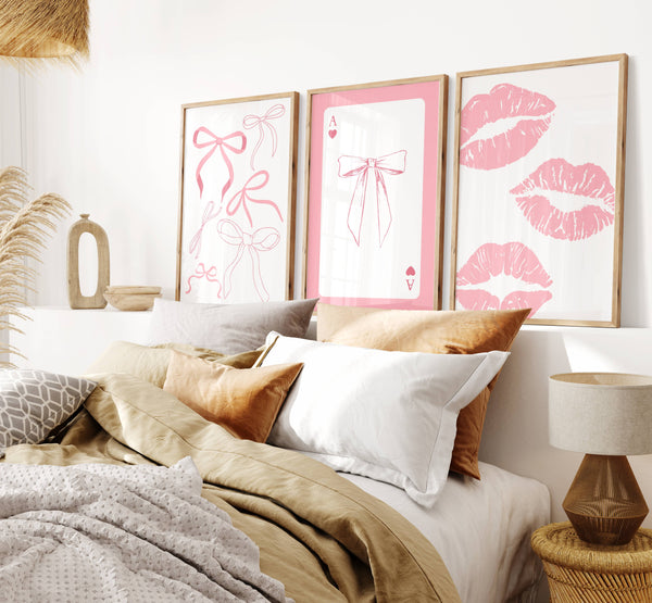 Preppy Valentine Set of 6 Prints