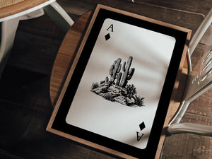 Western Playing Cards Set of 2 Prints