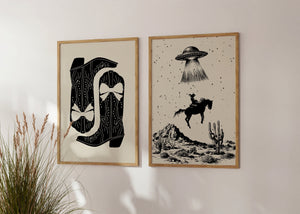 Space Cowgirl Set of 3 Prints