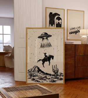 Space Cowgirl Set of 3 Prints