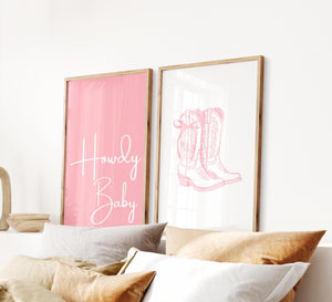 Howdy Baby Set of 2 Prints