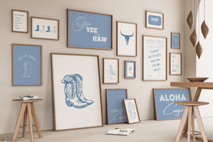 Coastal Cowgirl Set of 15 Prints