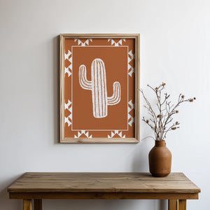 Terracotta Cacti Set of 3 Prints