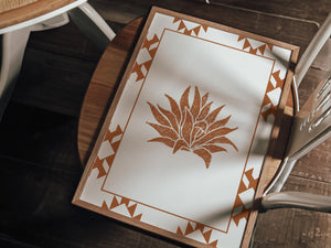 Terracotta Cacti Set of 3 Prints