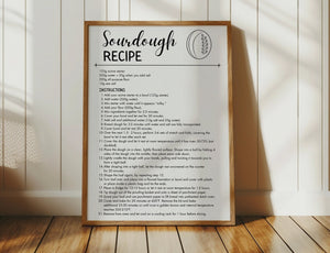 Sourdough Recipe Print