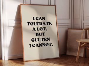 Black Funny Gluten Free Print