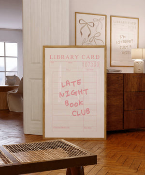 Late Night Book Club Print