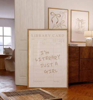 Literary Just A Girl Print