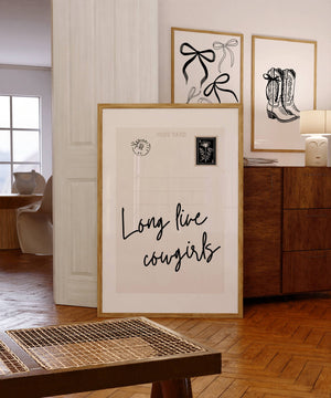 Long Live Cowgirls Postcard Print
