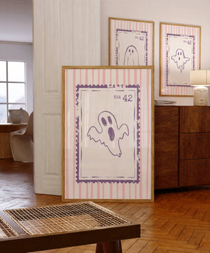 Cute Ghost Stamp Set of 3 Prints