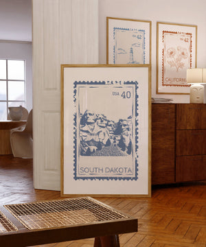 South Dakota Stamp Print