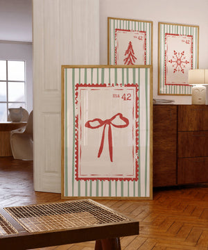 Christmas Stamp Set of 3 Prints