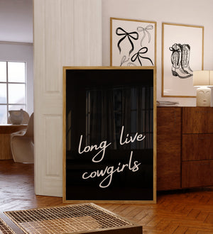 Long Live Cowgirls Coquette Set of 3 Prints