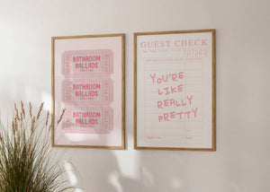 Girly Bathroom Gallery Set of 6 Prints