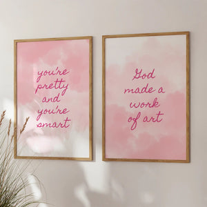 Pretty & Smart Set of 2 Prints