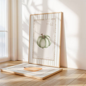 Pumpkin Stamp Set of 3 Prints