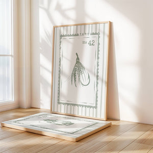 Fisherman Aesthetic Stamps Set of 3 Prints