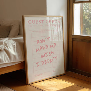 Wish I Didn't - Physical Print