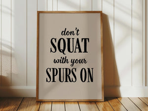 Spurs Funny Bathroom Print