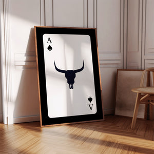 Western Playing Cards Set of 2 Prints