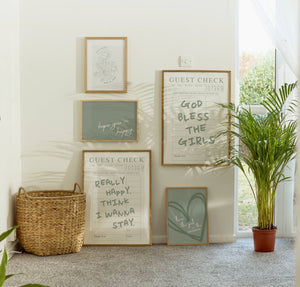 God Bless The Girls Set of 5 Prints