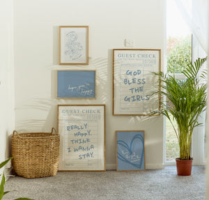 God Bless The Girls Set of 5 Prints