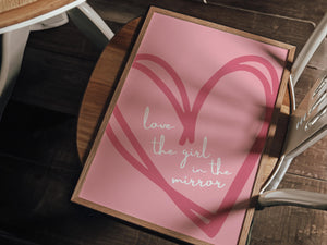 Girl In The Mirror Print