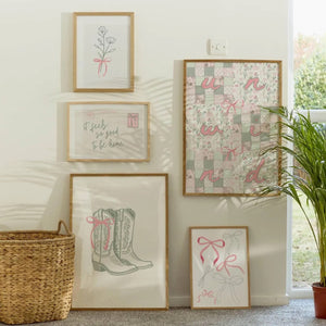 Sage & Pink Set of 5 Prints