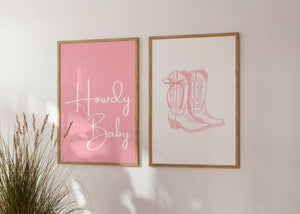 Howdy Baby Set of 2 Prints