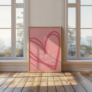 Girl In The Mirror Print