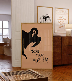 Ghost Funny Bathroom Print