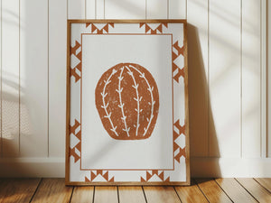 Terracotta Cacti Set of 3 Prints
