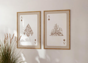 Beige Oklahoma Smokeshow Playing Cards Set of 3 Prints