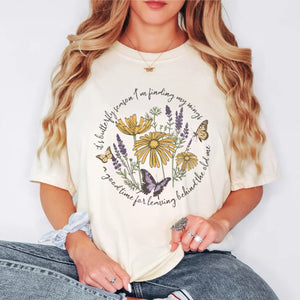 Butterfly Season Ivory Graphic Tee