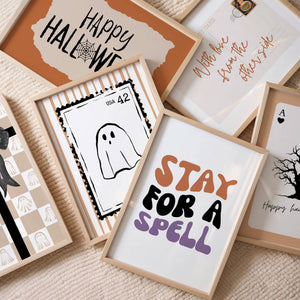 Trendy Halloween Set of 15 Prints