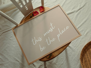 Beige This Must Be The Place Print