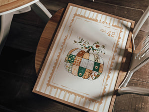 Patchwork Pumpkin Print
