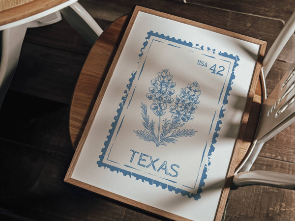 State Stamp Print